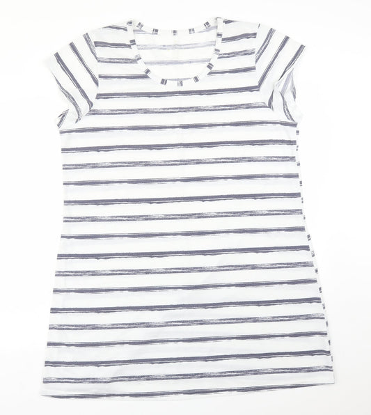 Matalan Womens Multicoloured Striped Polyester  Dress Size L