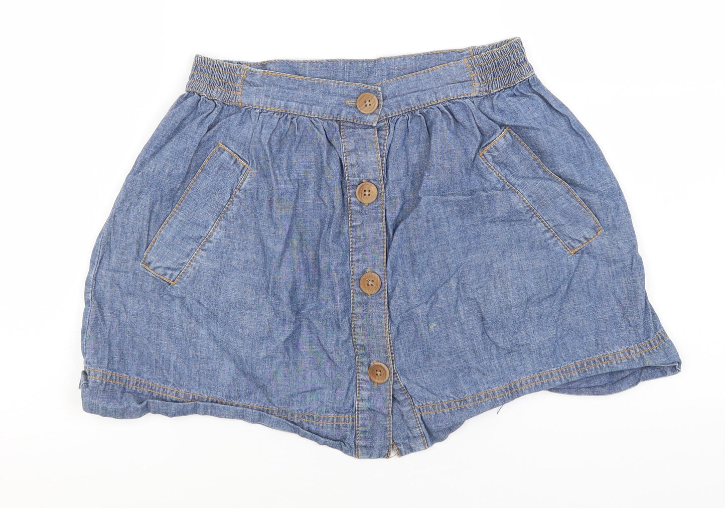 Preworn Womens Blue   A-Line Skirt