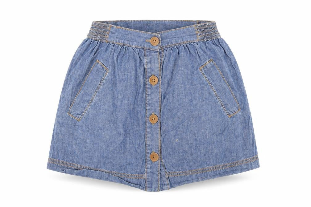 Preworn Womens Blue   A-Line Skirt