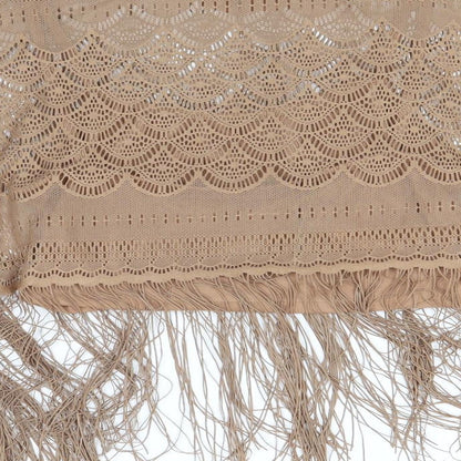 Atmosphere Womens Brown  Polyester Basic Blouse Size 12 Round Neck
