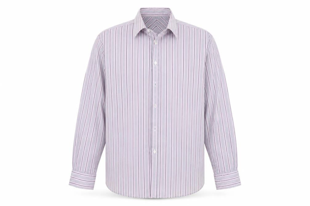 Autograph Mens Blue Striped Cotton  Button-Up Size XL Collared