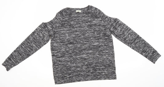 Papaya Womens Grey Round Neck  Polyester Pullover Jumper Size 14