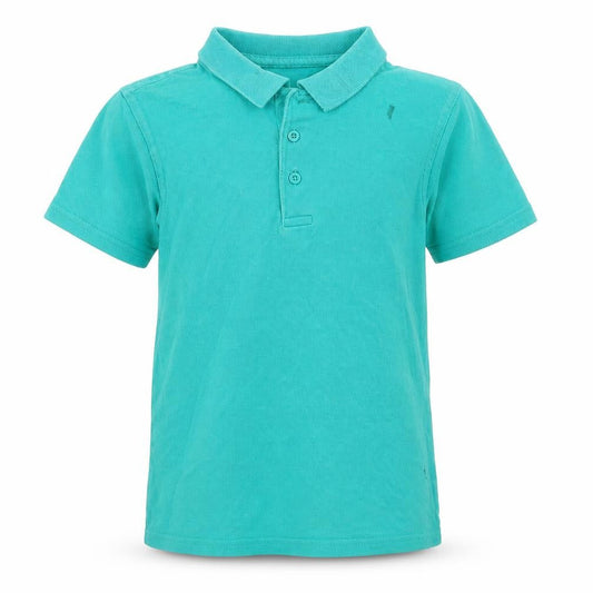 George Boys Green  Cotton Basic Polo Size 7-8 Years Collared