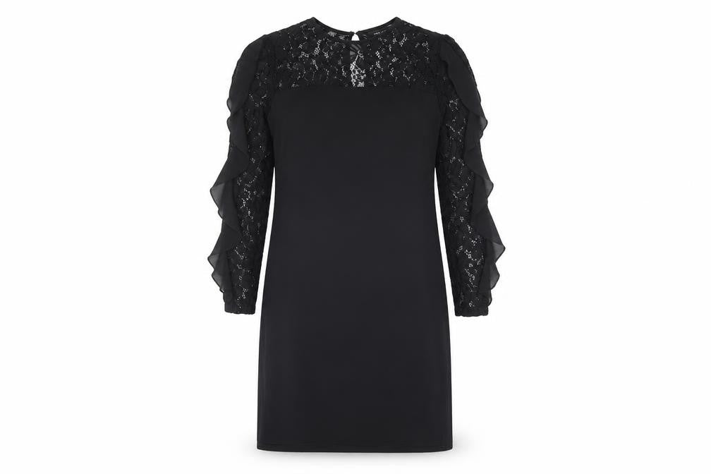 New Look Womens Black  Polyester Shift  Size 6  Round Neck