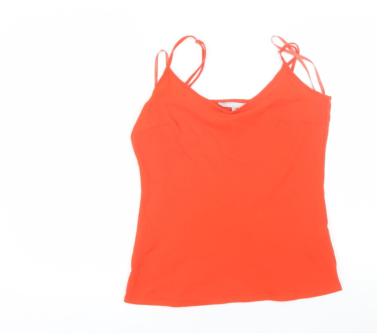 Red Herring Womens Red  Nylon Camisole Tank Size 14 Round Neck