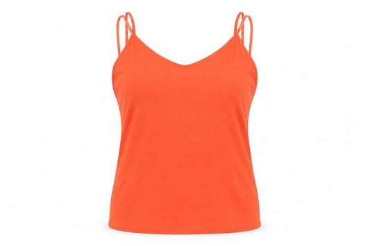 Red Herring Womens Red  Nylon Camisole Tank Size 14 Round Neck