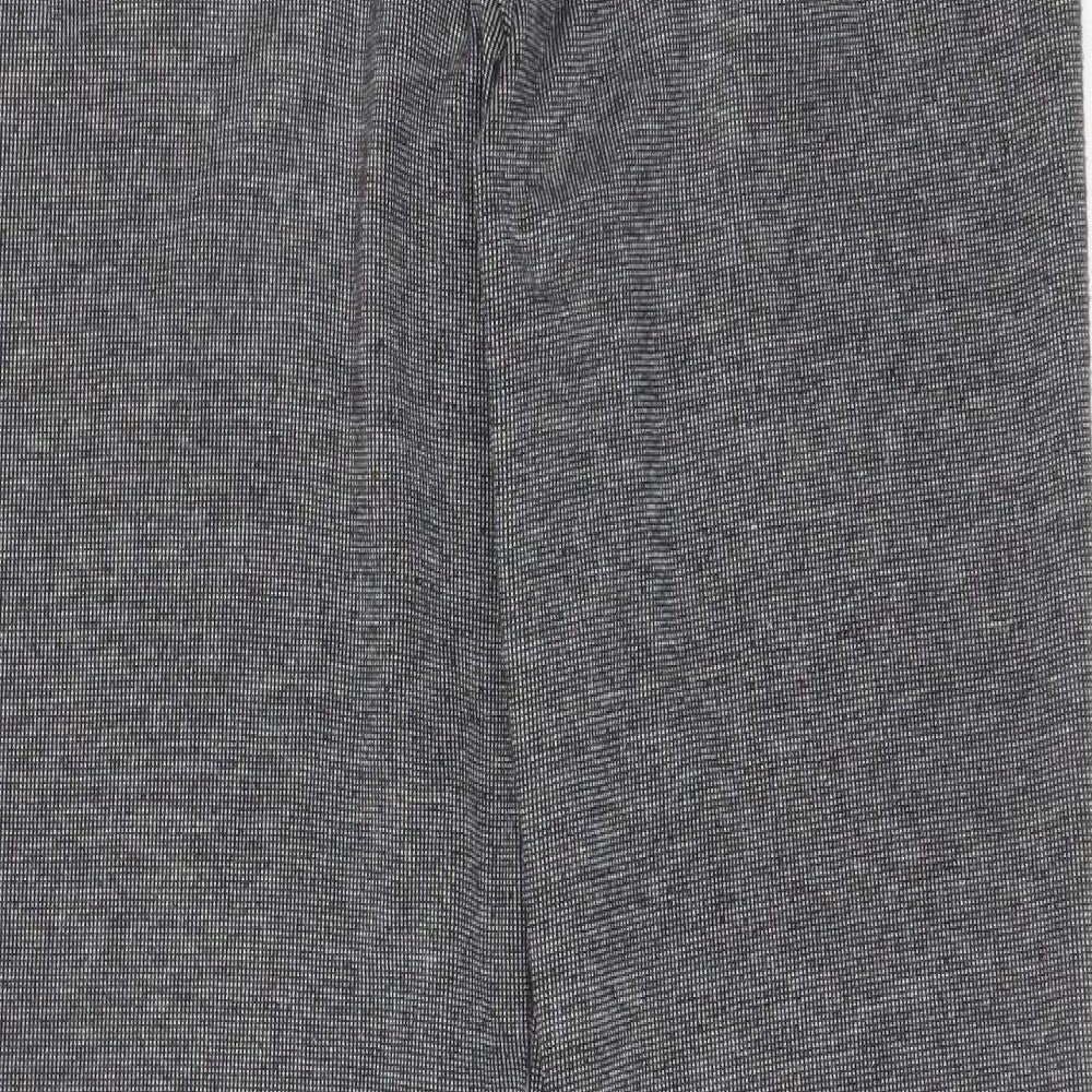 Marks and Spencer Womens Grey  Polyester Trousers  Size 10 L28 in Regular