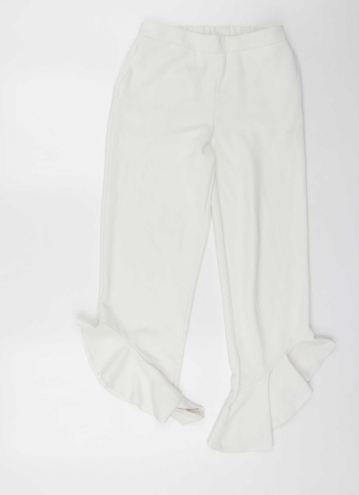 Cherry Koko Womens White  Polyester Bloomer Trousers Size M L20 in Regular