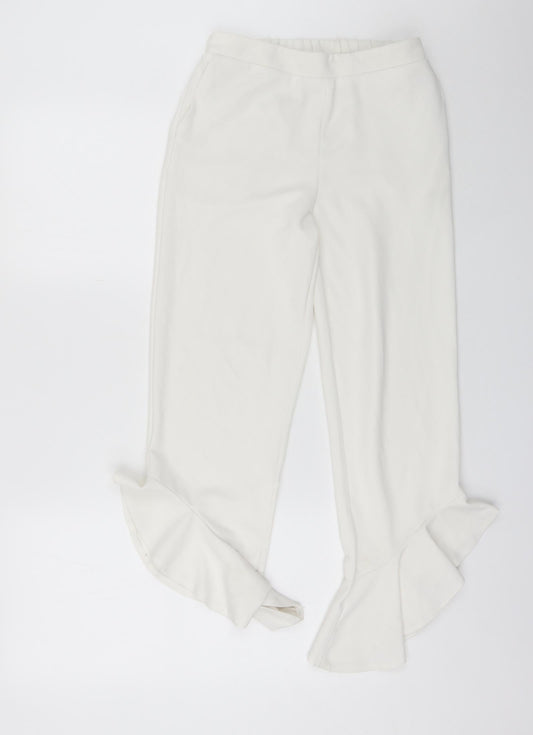 Cherry Koko Womens White  Polyester Bloomer Trousers Size M L20 in Regular