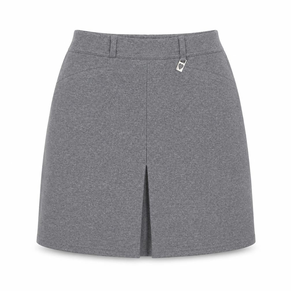 Adams Girls Grey  Polyester Pleated Skirt Size 9 Years  Regular
