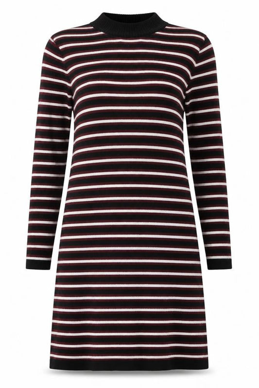 ESMARA Womens Red Striped Cotton T-Shirt Dress  Size 8  Halter