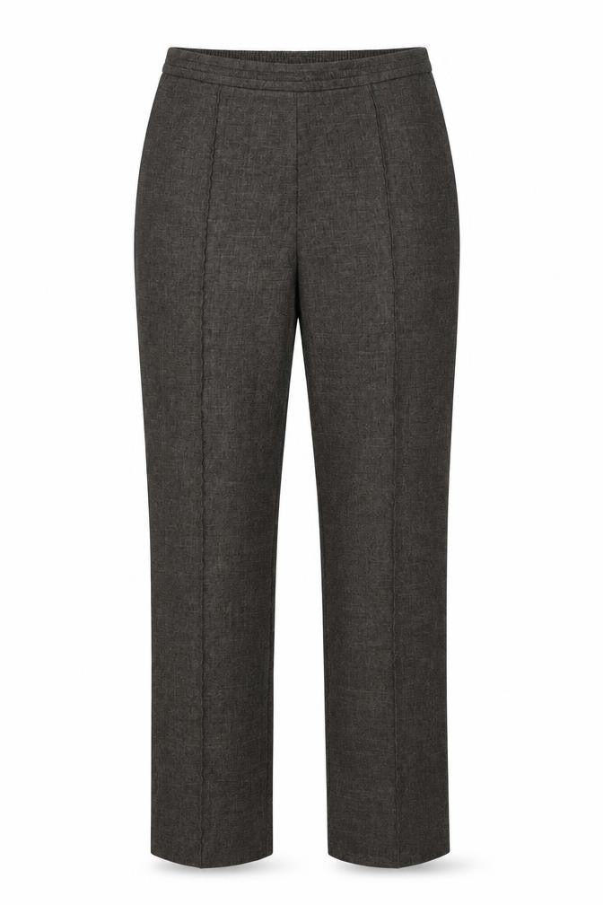 Marks & Spencer Womens Grey  Polyester Dress Pants Trousers Size 12 L27 in Regular