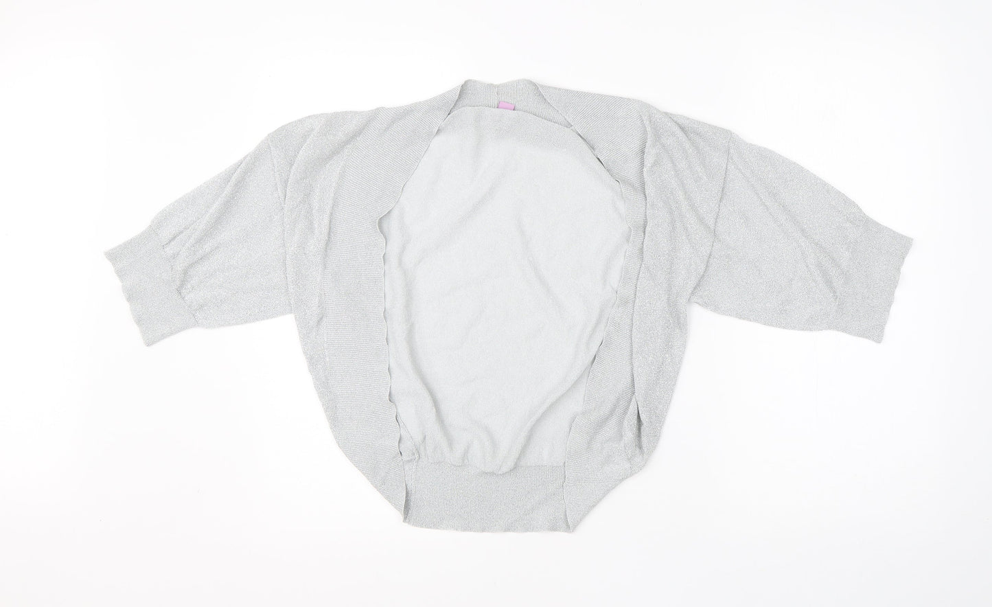 Monsoon Womens Grey  Viscose Basic Blouse Size 8 Round Neck