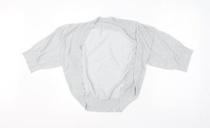 Monsoon Womens Grey  Viscose Basic Blouse Size 8 Round Neck