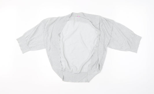 Monsoon Womens Grey  Viscose Basic Blouse Size 8 Round Neck