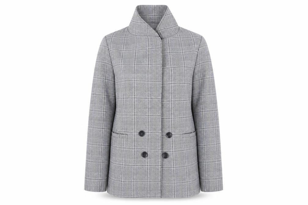 Primark Womens Blue Check  Jacket Blazer Size 12
