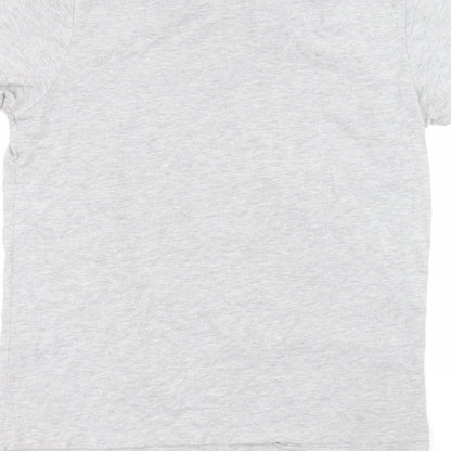 Cedarwood State Womens Grey Cotton Basic T-Shirt Size M Round Neck