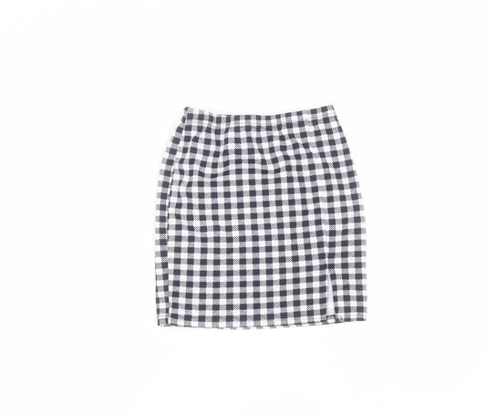 SheIn Girls White  Cotton Mini Skirt Size 9 Years  Regular