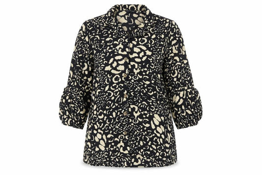 Zara Womens Multicoloured Animal Print Viscose Basic Button-Up Size XS Collared