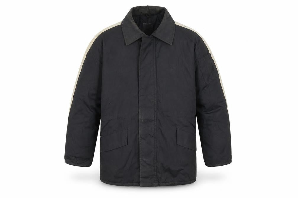 IOMA Mens Black   Overcoat Coat Size M