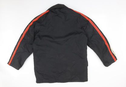 IOMA Mens Black   Overcoat Coat Size M