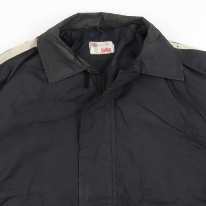 IOMA Mens Black   Overcoat Coat Size M