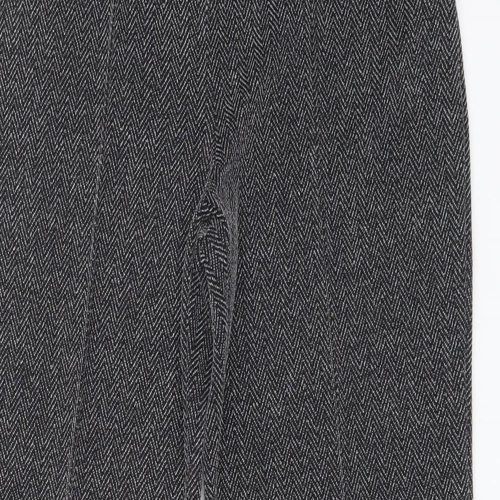 Preworn Womens Multicoloured Striped Polyester Trousers  Size 10 L29 in Regular