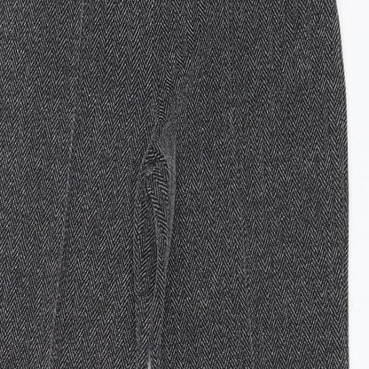Preworn Womens Multicoloured Striped Polyester Trousers  Size 10 L29 in Regular
