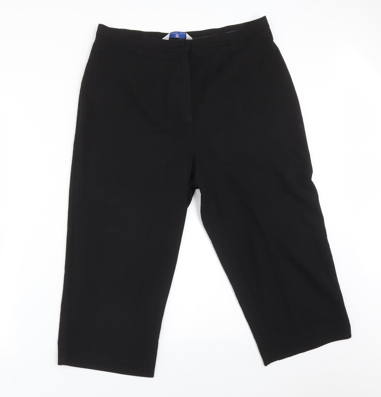 Essentials Womens Black  Polyester Dress Pants Trousers Size 16  Regular