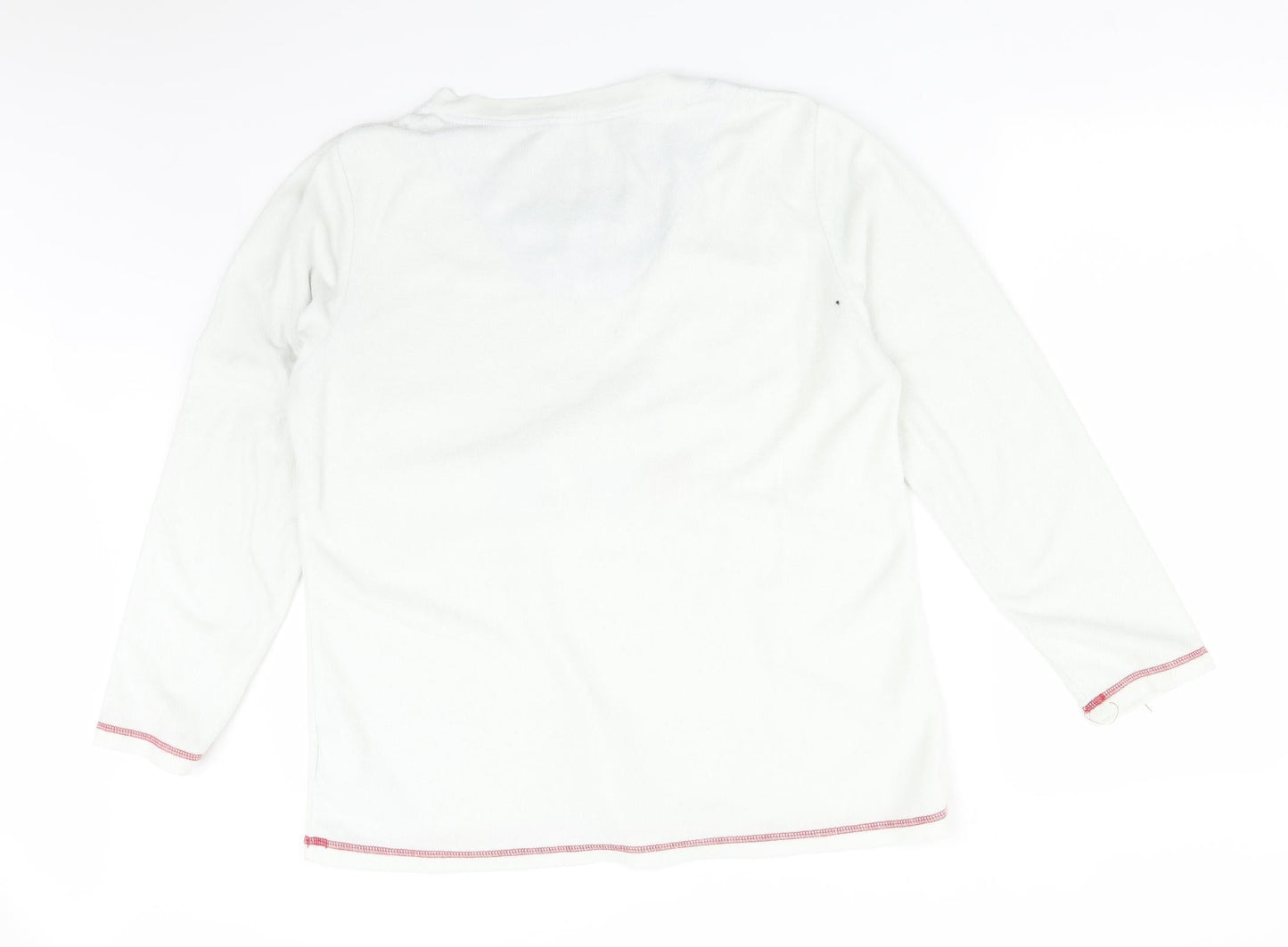 Love To Dream Womens White Solid Polyester  Pyjama Top Size 18   - I <3 HUGS