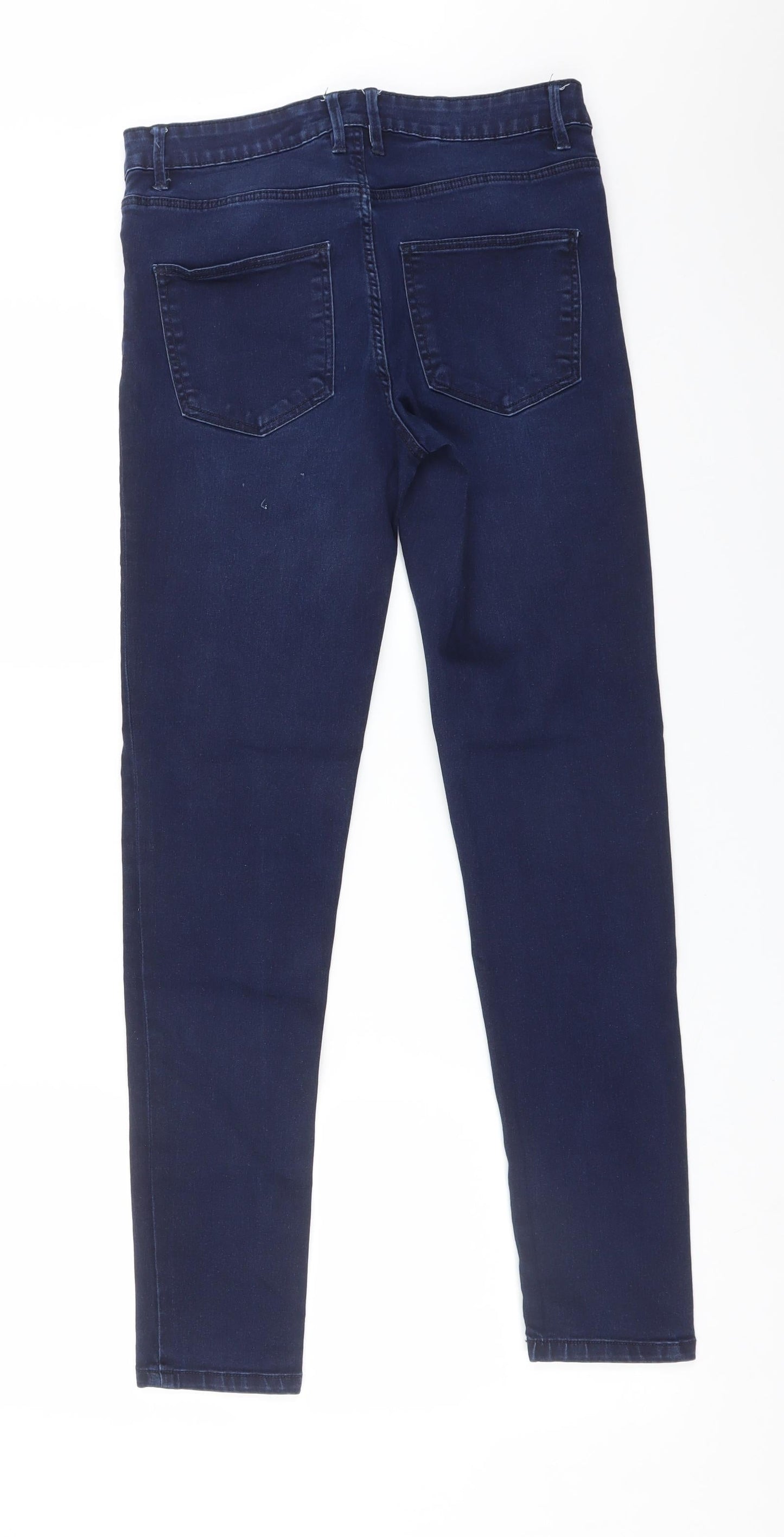 ESMARA Womens Blue  Cotton Skinny Jeans Size 30 L29 in Regular