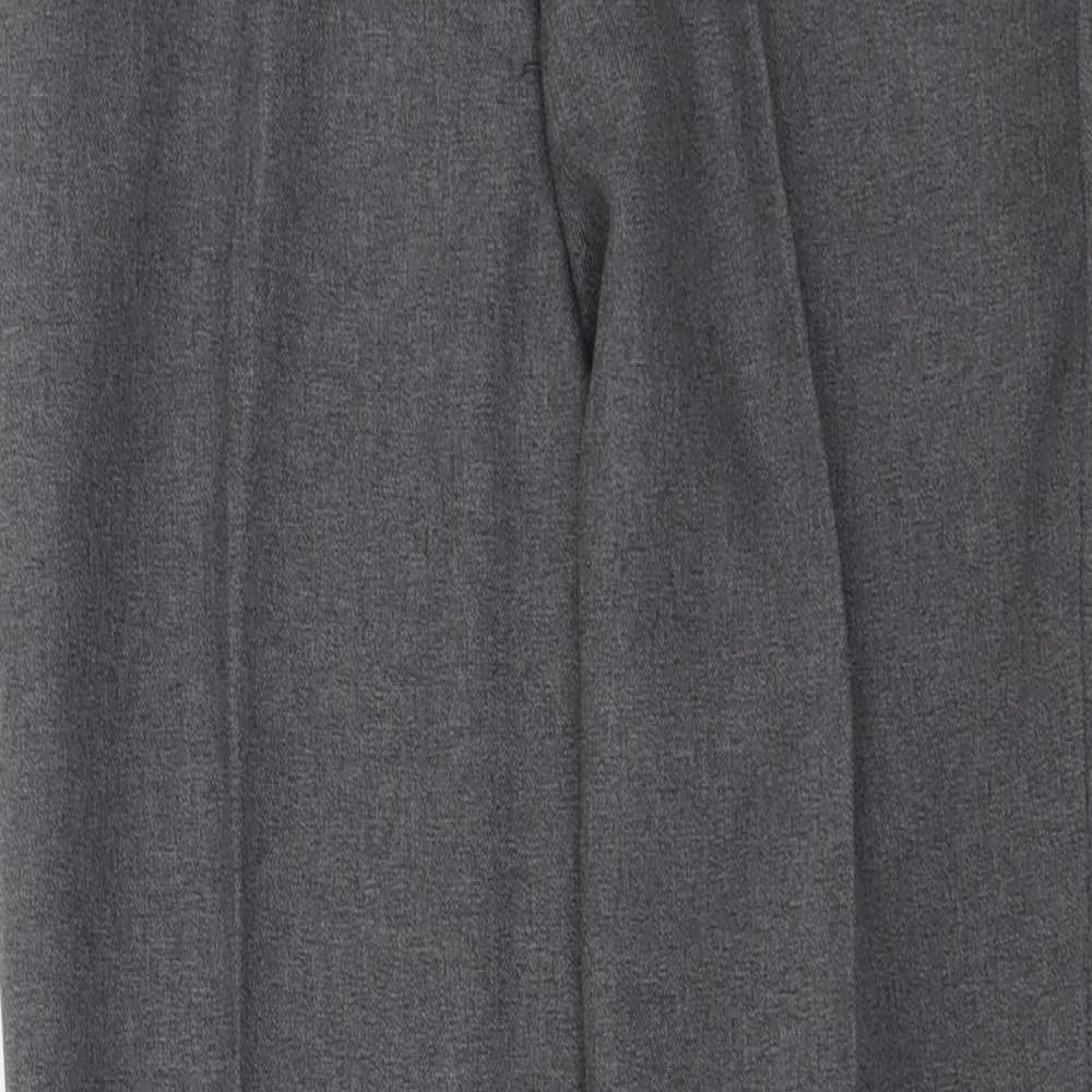 Signature Womens Grey  Polyester Trousers  Size 28 in L30 in Regular