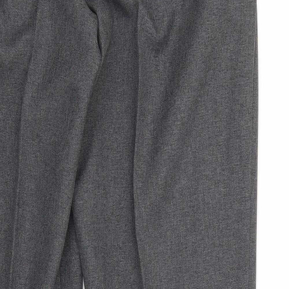 Signature Womens Grey  Polyester Trousers  Size 28 in L30 in Regular