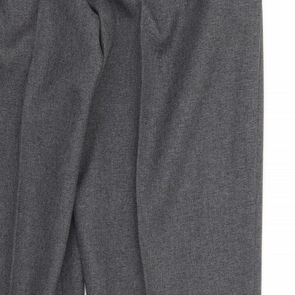 Signature Womens Grey  Polyester Trousers  Size 28 in L30 in Regular