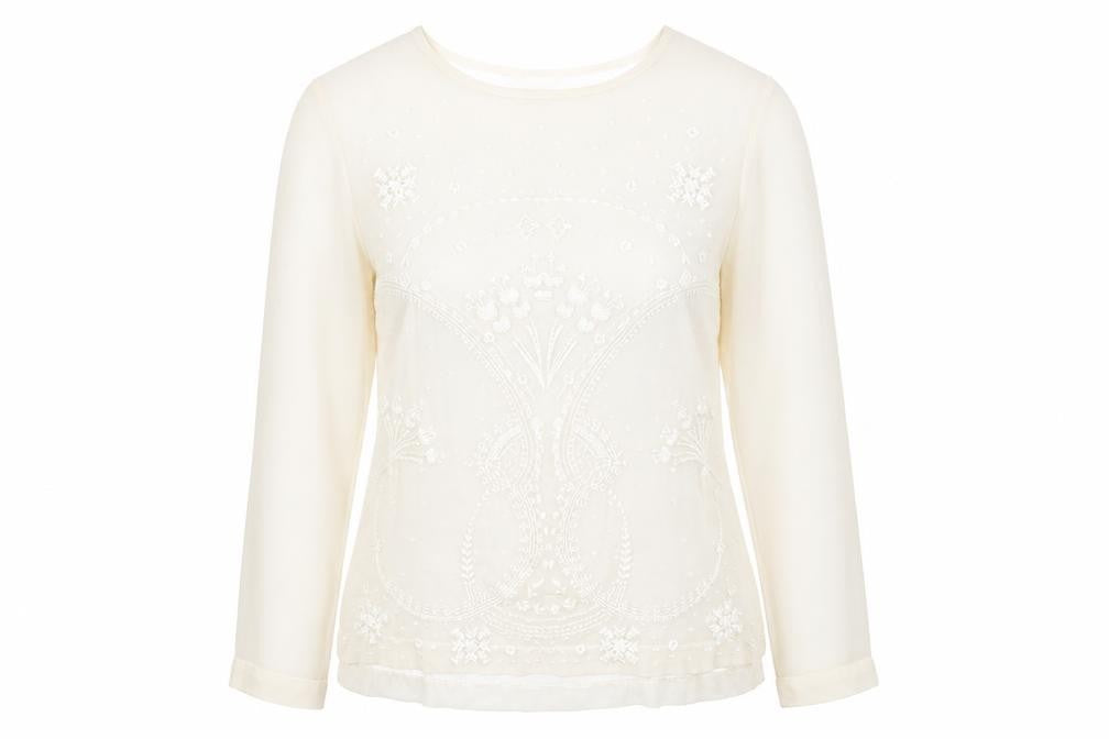 Matalan Womens Beige  Polyester Basic Blouse Size 12 Round Neck