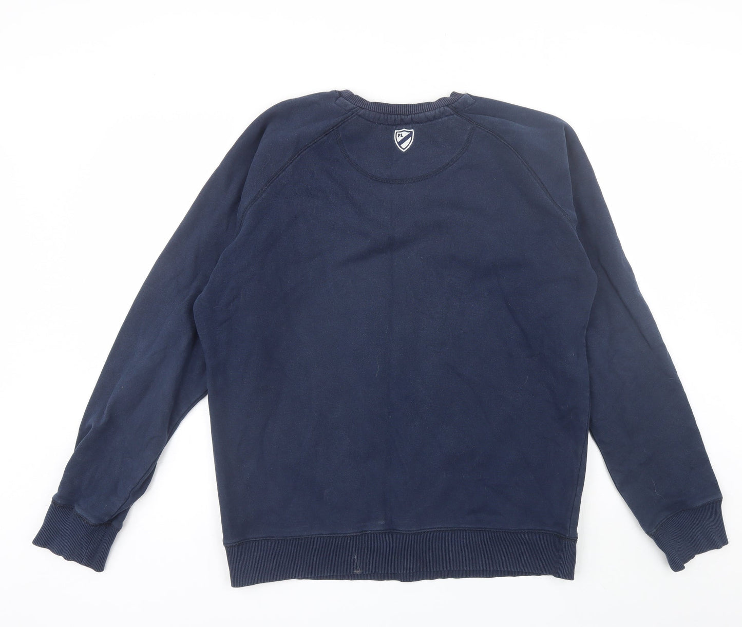 Playerlayer Mens Blue Round Neck  Cotton Pullover Jumper Size XL