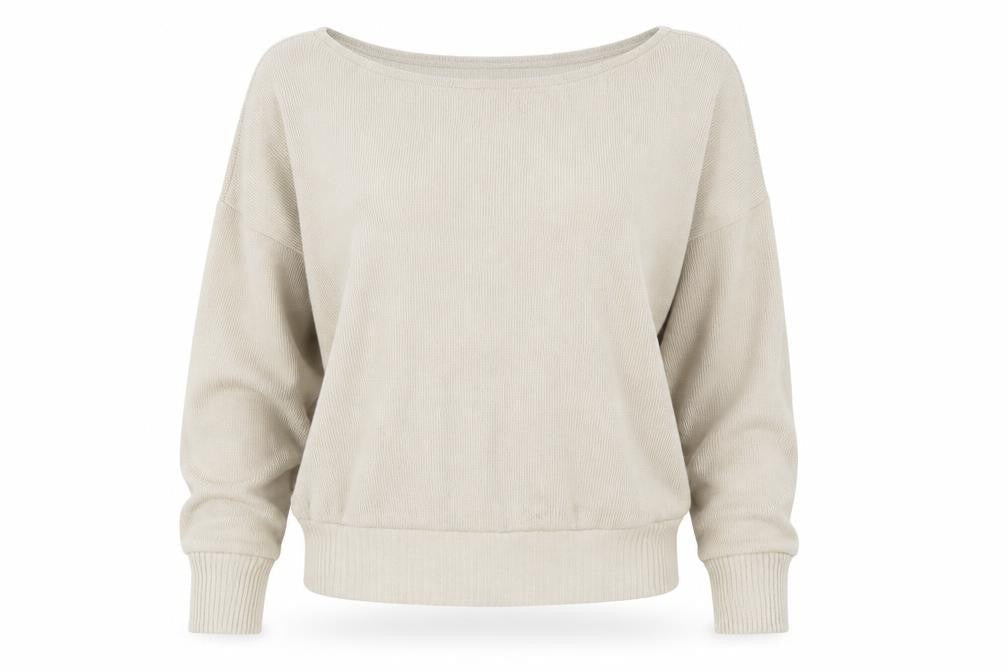 Femme Luxe Womens Beige Round Neck  Acrylic Pullover Jumper Size M