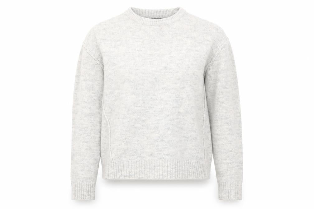 Primark Womens Grey Round Neck  Acrylic Pullover Jumper Size 2XS