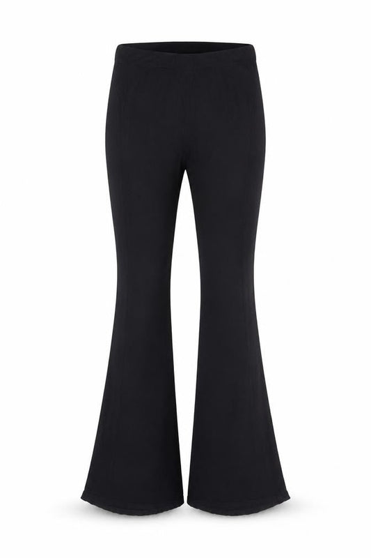 PRETTYLITTLETHING Womens Black  Viscose Trousers  Size 8 L30 in Regular