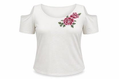 Next Womens White  Polyester Blend Basic Blouse Size 14 Round Neck