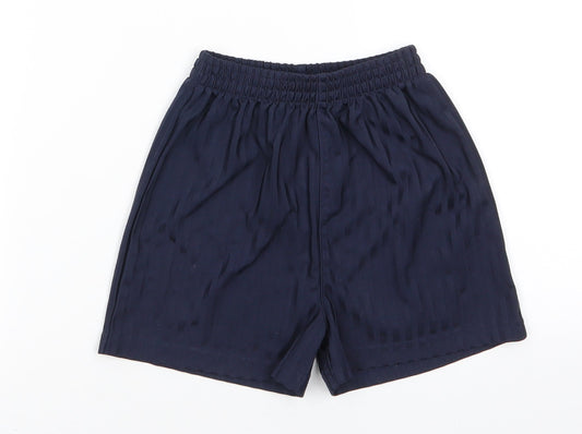 PEP & CO Boys Blue Striped Polyester Utility Shorts Size 3-4 Years  Regular  - Self colour stripe