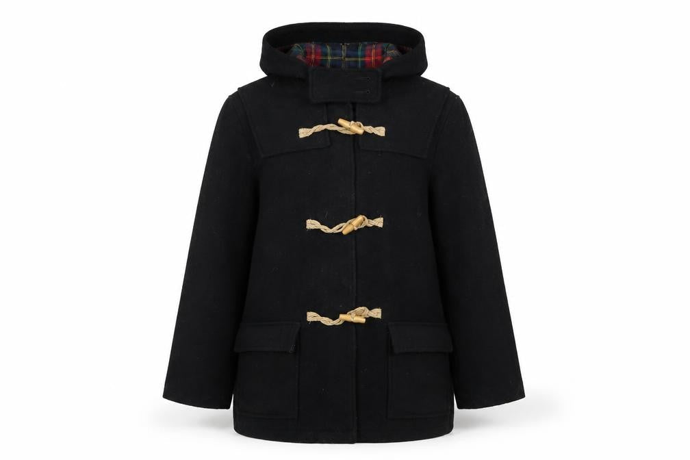 POP Womens Black   Pea Coat Coat Size S