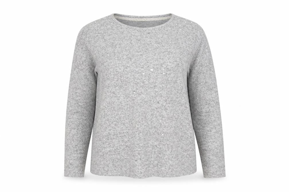 George Womens Grey Round Neck  Viscose Pullover Jumper Size 14