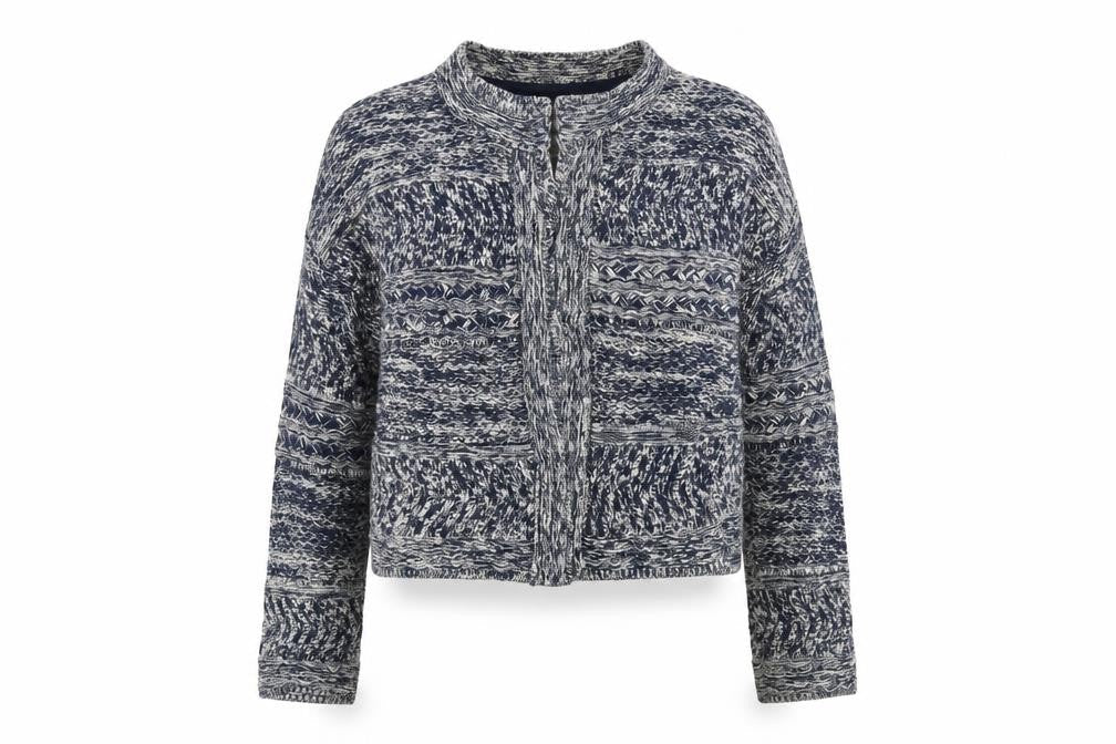 Marks & Spencer Womens Multicoloured Round Neck  Cotton Cardigan Jumper Size L