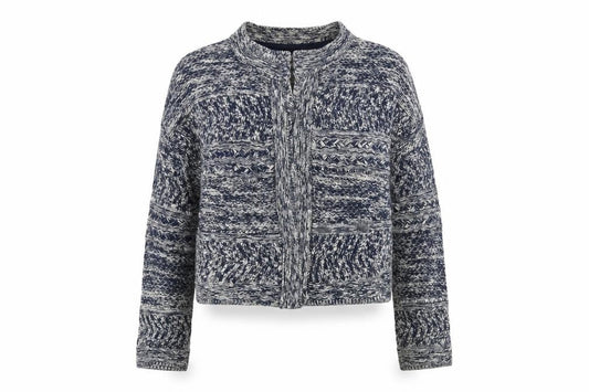 Marks & Spencer Womens Multicoloured Round Neck  Cotton Cardigan Jumper Size L