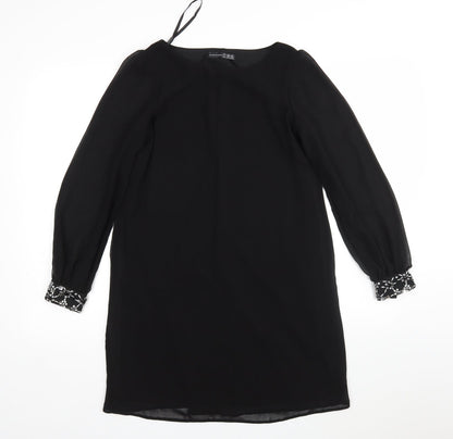 Atmosphere Womens Black  Polyester A-Line  Size 6  Round Neck
