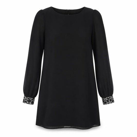 Atmosphere Womens Black  Polyester A-Line  Size 6  Round Neck
