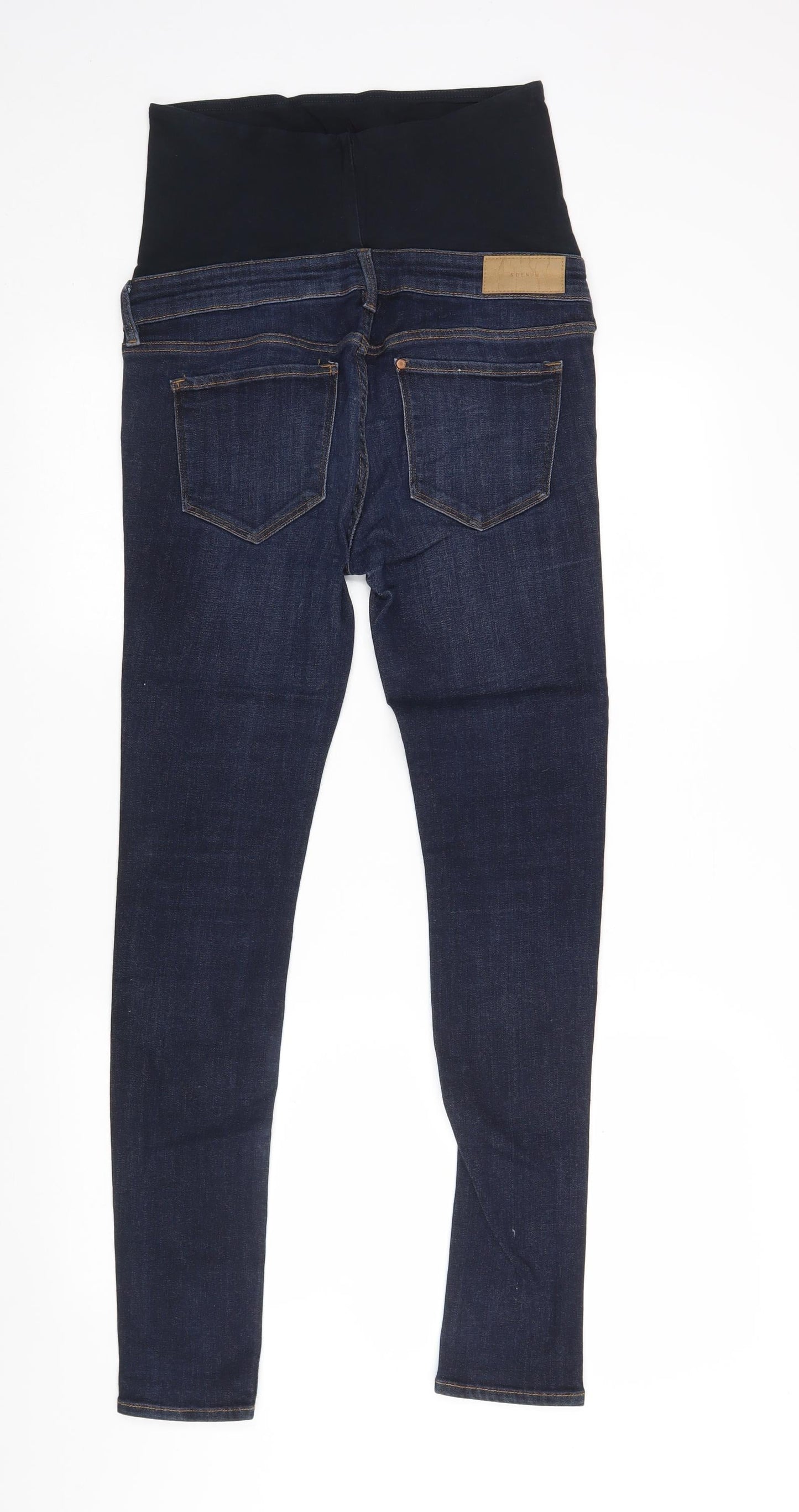 H&M Womens Blue  Cotton Skinny Jeans Size 8 L28 in Regular