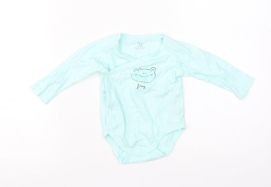 ZY Baby Green  Cotton Romper One-Piece Size 3-6 Months