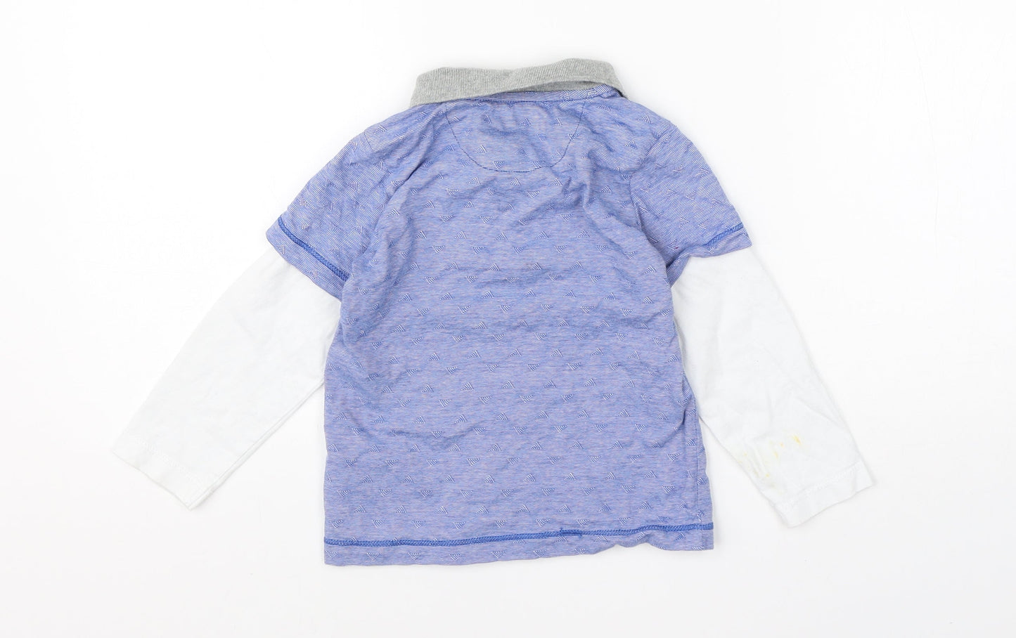 Baker Boys Blue  Cotton Basic Polo Size 2-3 Years Collared